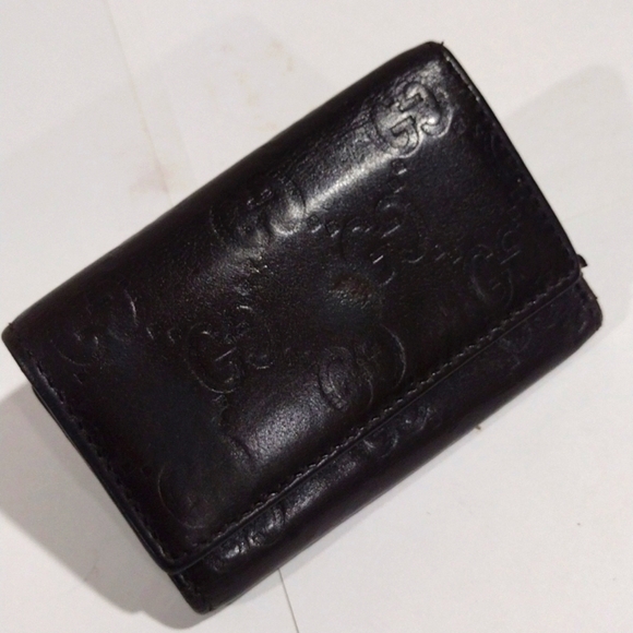 Gucci Leather Brown and Gold 6 Keys Case Holder Guccissima - Women's Accessory - Picture 3 of 12